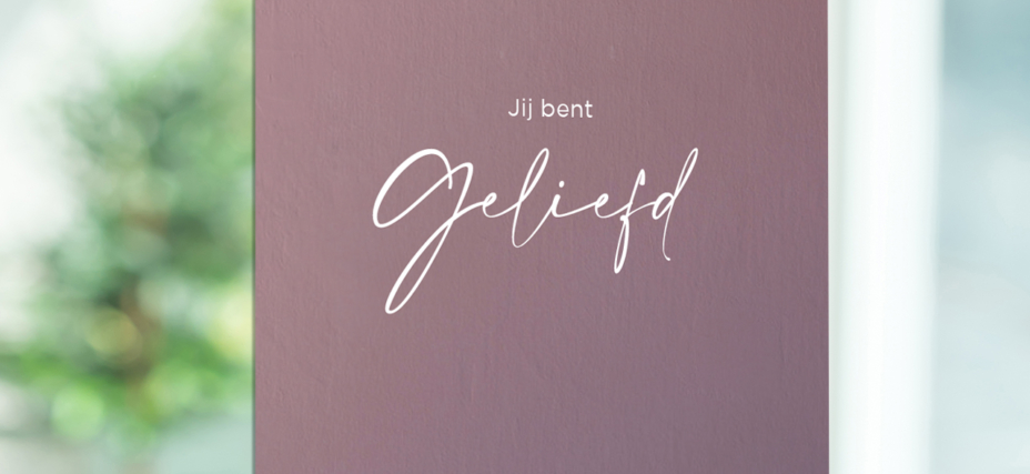Gratis cadeaubord 'Je bent geliefd' bij elke bestelling